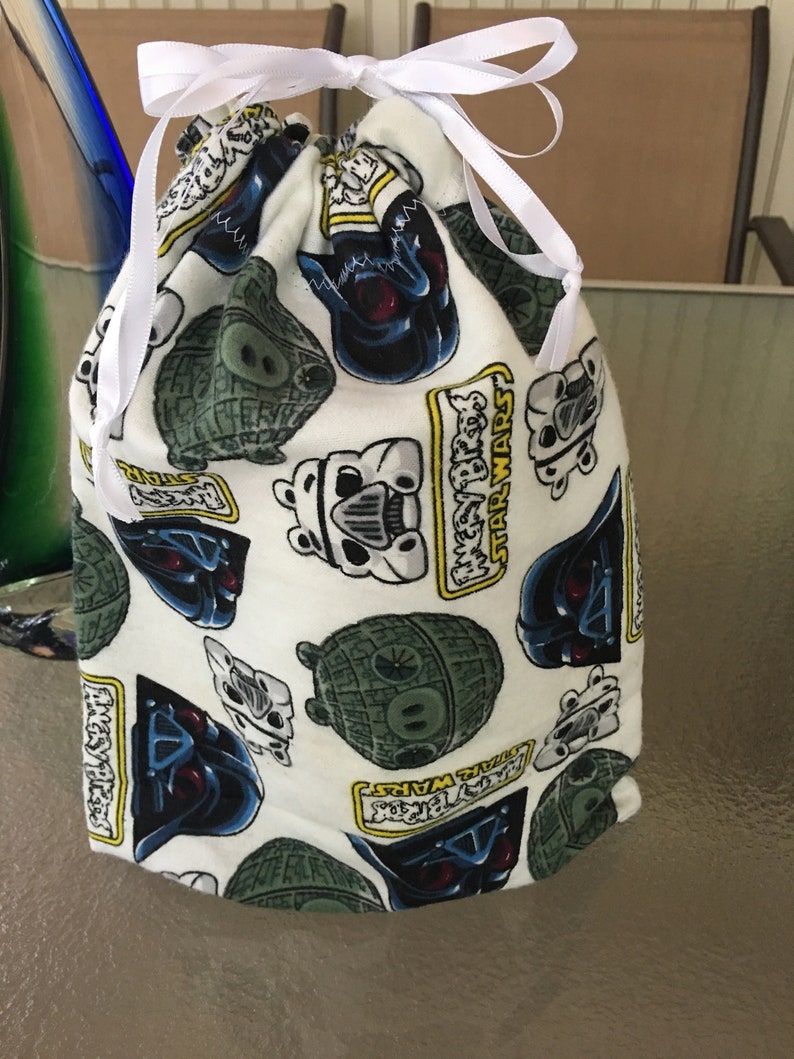Fabric gift bag kids gift bags 3 sizes with Star Wars and Angry Birds