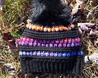 Sarah Beanie Muster Baby/Kind/Erwachsener Größe