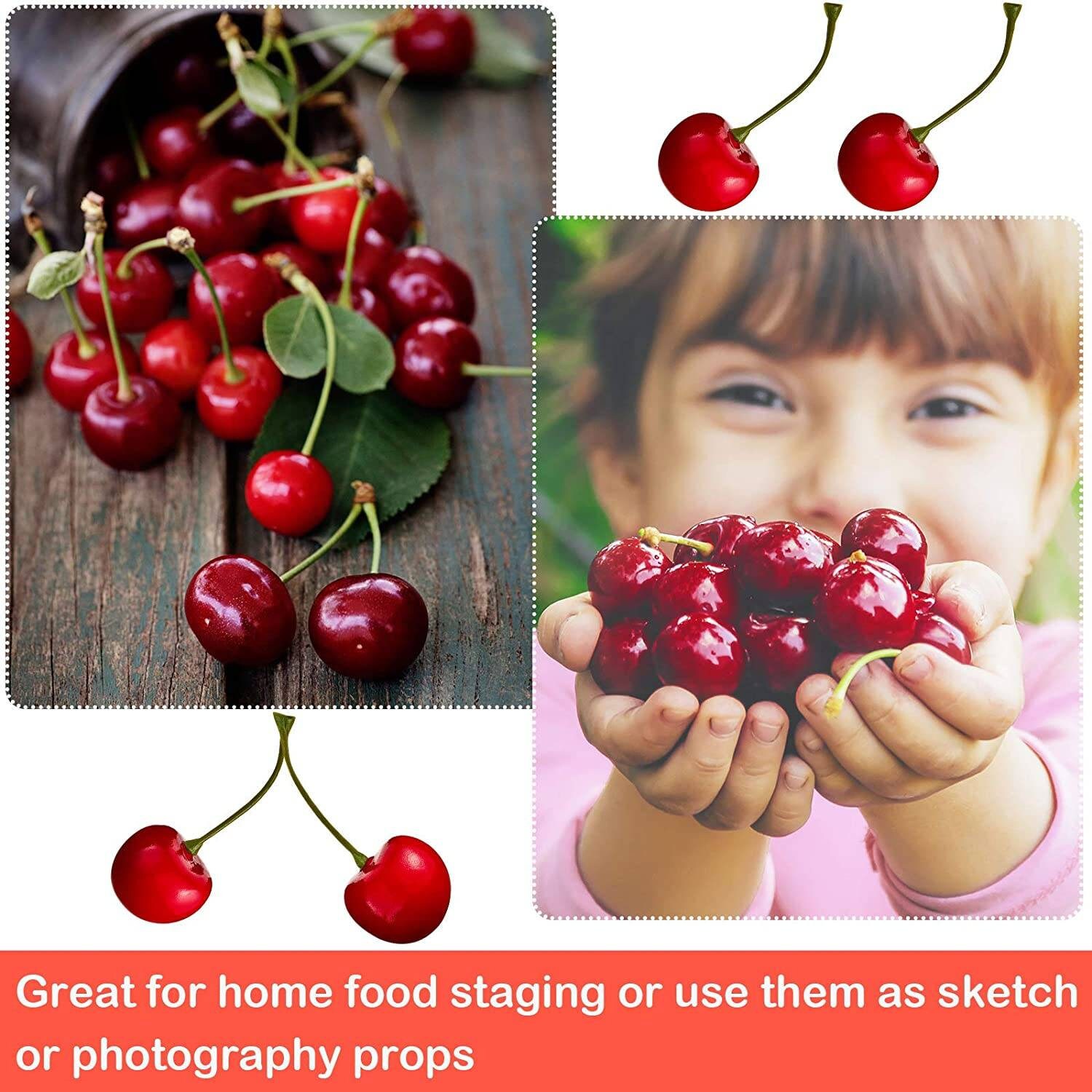 Fake Cherries Artificial Cherry Decorations Simulation Etsy