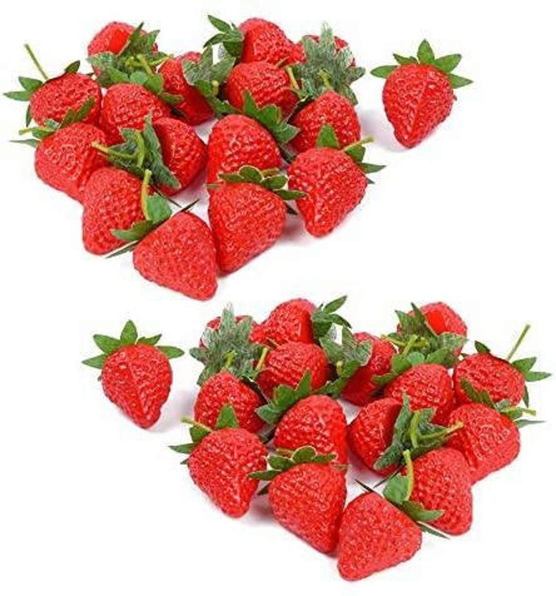 Faux fake artificial strawberries strawberry tumbler kitchen Etsy