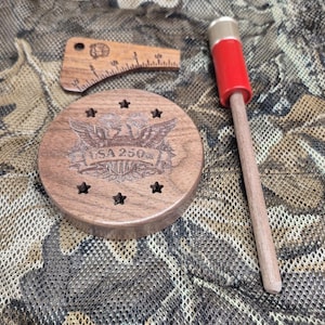 USA 250th Anniversary Commemorative Turkey Call, Custom Striker and Spur Gauge
