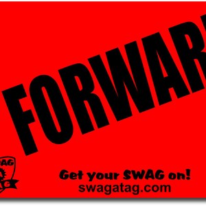 SwagTagz FORWARD / Put It In the Back of the Net Soccer tag for kids sports bags and backpacks image 2