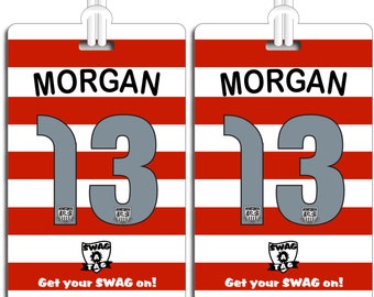 SwagTagz  "ALEX MORGAN #13" Women's US National Team Home Jersey Soccer Tag for Bags and Backpacks