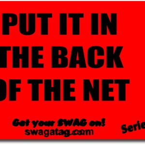 SwagTagz FORWARD / Put It In the Back of the Net Soccer tag for kids sports bags and backpacks image 3