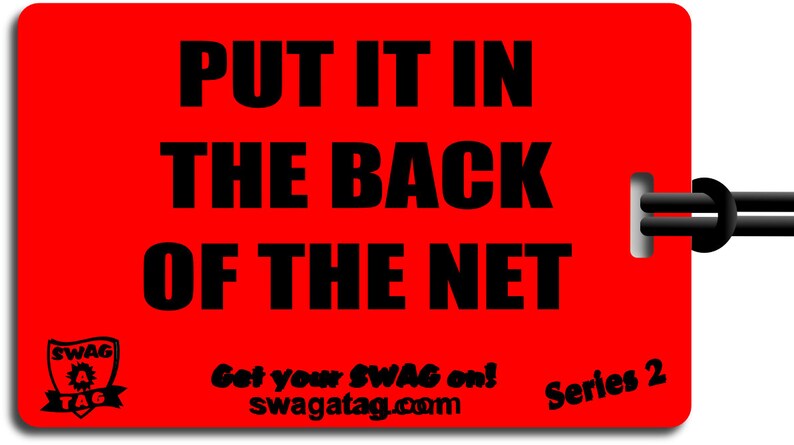 SwagTagz FORWARD / Put It In the Back of the Net Soccer tag for kids sports bags and backpacks image 3