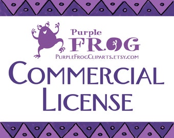 Commercial License for PurpleFrogCliparts