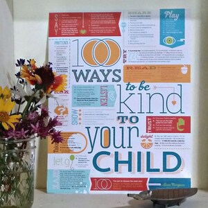 Print at Home - 100 Ways to be Kind to Your Child Digital Download (letter size paper)