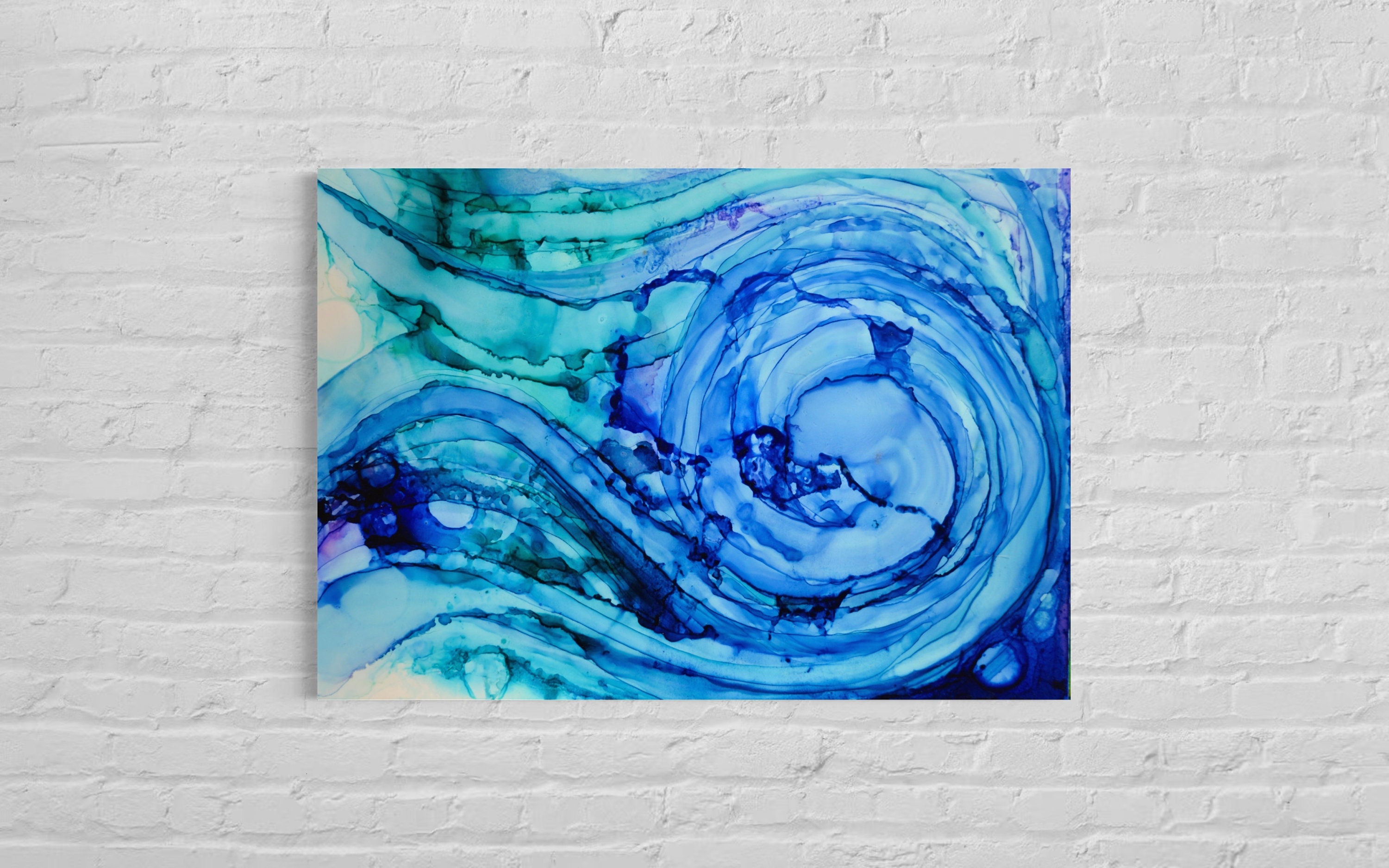 Beautiful Wall Art Alcohol Ink Printable, Digital Download - Etsy