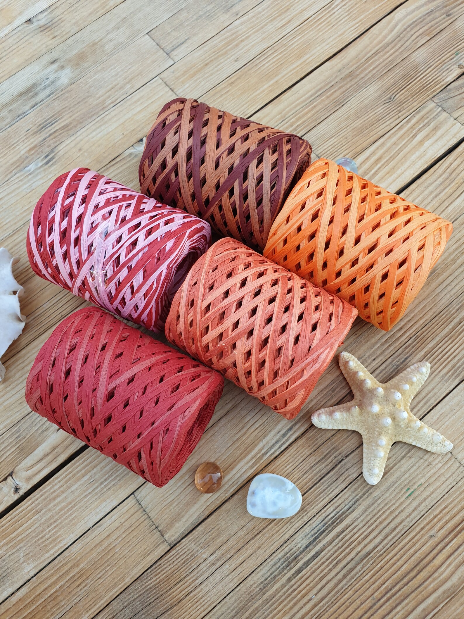 Multi Color Raffia Yarns Paper Yarns 90100 Gram 273 Yard Etsy