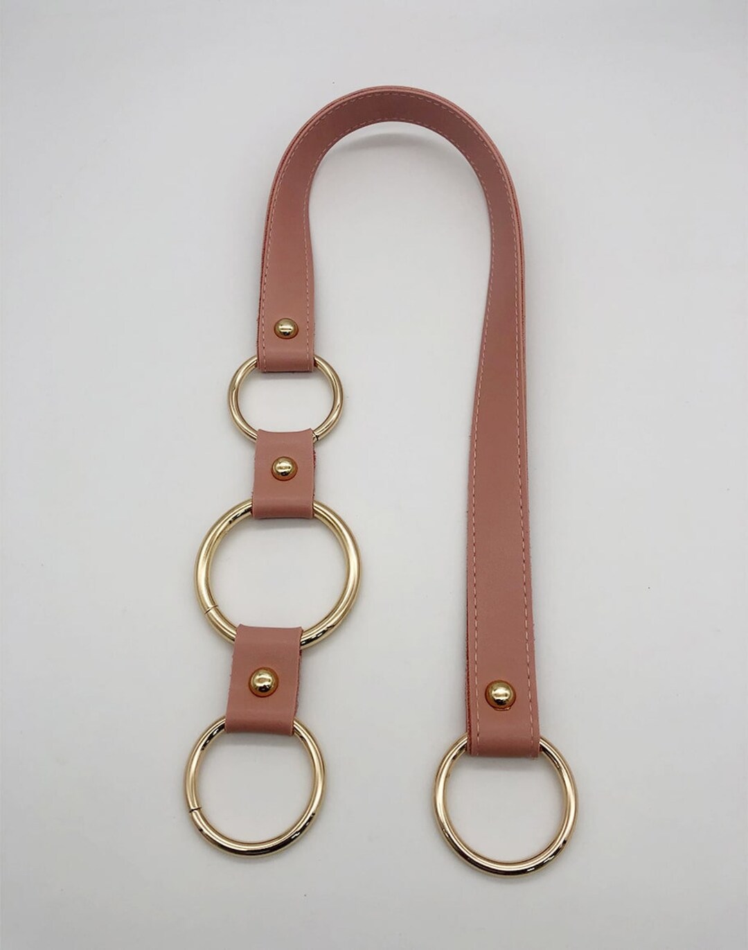 Bag Handles Faux Leather Ring Knit Bag Handles Bag Hanger Etsy