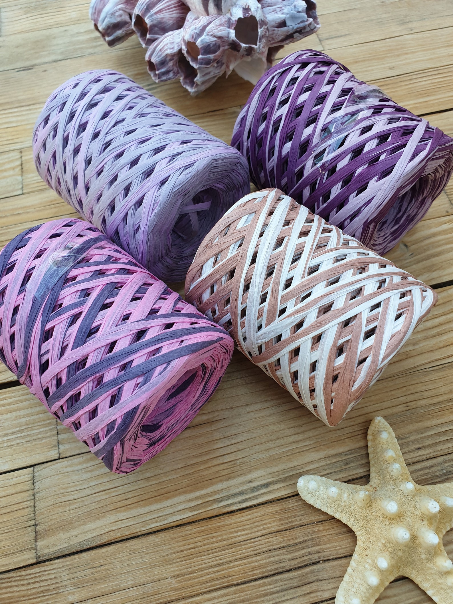 Multi Color Raffia Yarns Paper Yarns 90100 Gram 273 Yard Etsy