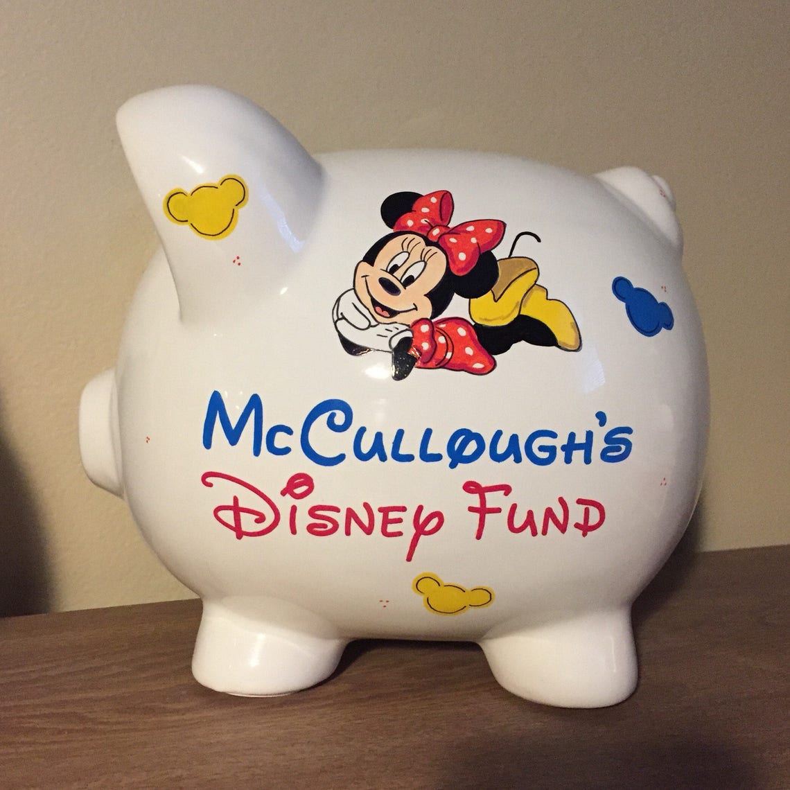 Personalized Disney Fund Piggy Bank Etsy