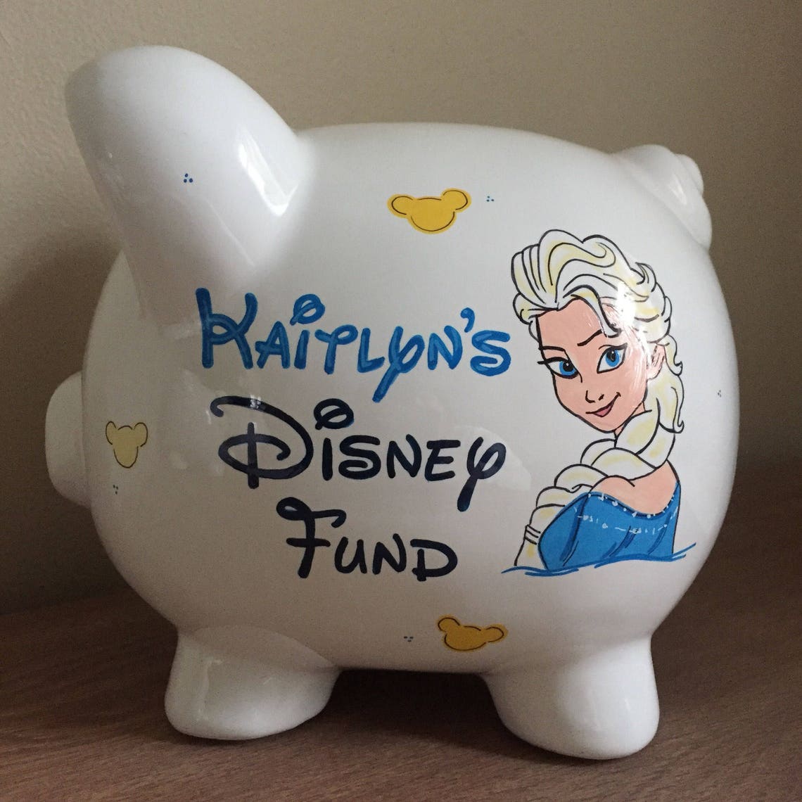 Personalized Disney Fund Piggy Bank Etsy