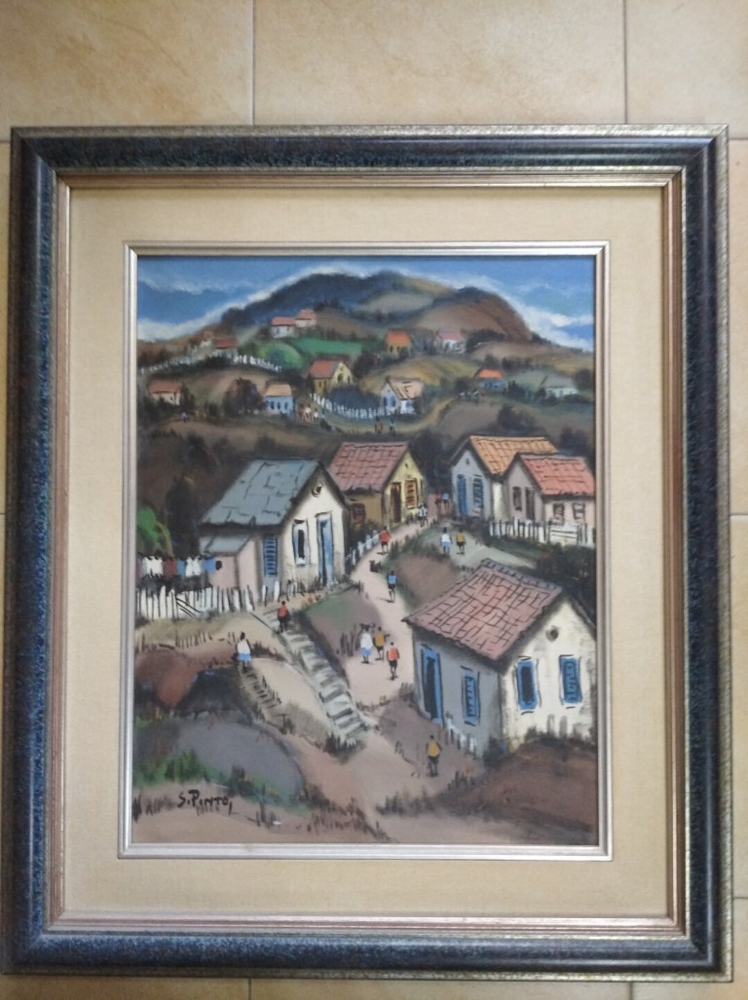 Silvio Pinto シルヴィオピント 「街並みと教会」ブラジル風景画 真作 il_1080xN.5968895866_3zv2.jpg