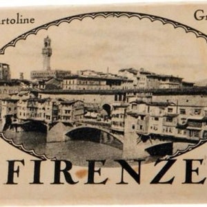 Otto 8 cartoline di foto d'epoca italiana nei pressi di Firenze, originale coprono busta