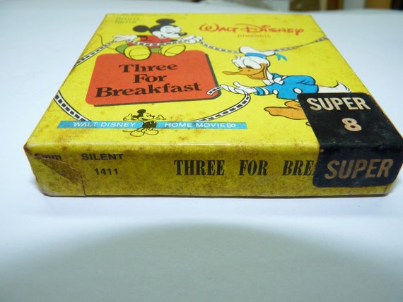 Vintage Walt Disney Super 8 Home Movies 8mm USA Film, Three for