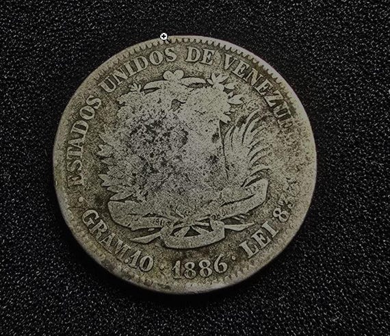 ☆美品☆ベネズエラ 100ボリバル 銀貨 ケース付き アンティーク 1886