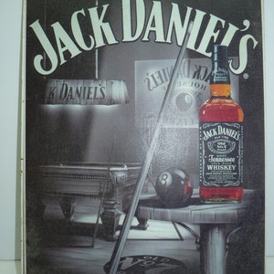 Vintage Metal Whiskey Poster, Jack Daniel&#39;s Tennessee Whiskey, 42.5 x 29.5 cm