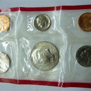 Lot of Six American Coins from the 1980&#39;s including an Uncirculated Denver Treasury US Mint