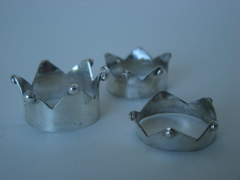Crown Ring sterling silver crown ring queen bee kings crown princess tiara royal silver throne Lorde royals silver rings crown #096