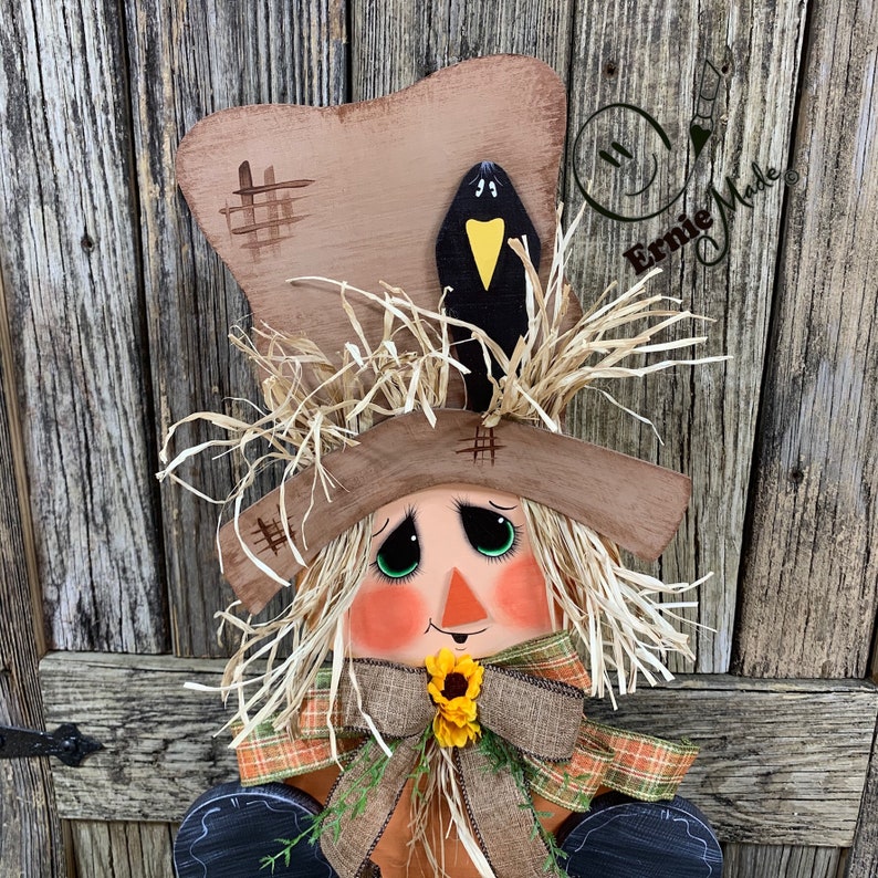 Scarecrow fall centerpiece Halloween decoration | Etsy