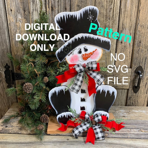 Christmas Snowman Pattern Snowman Digital Download Pattern Etsy