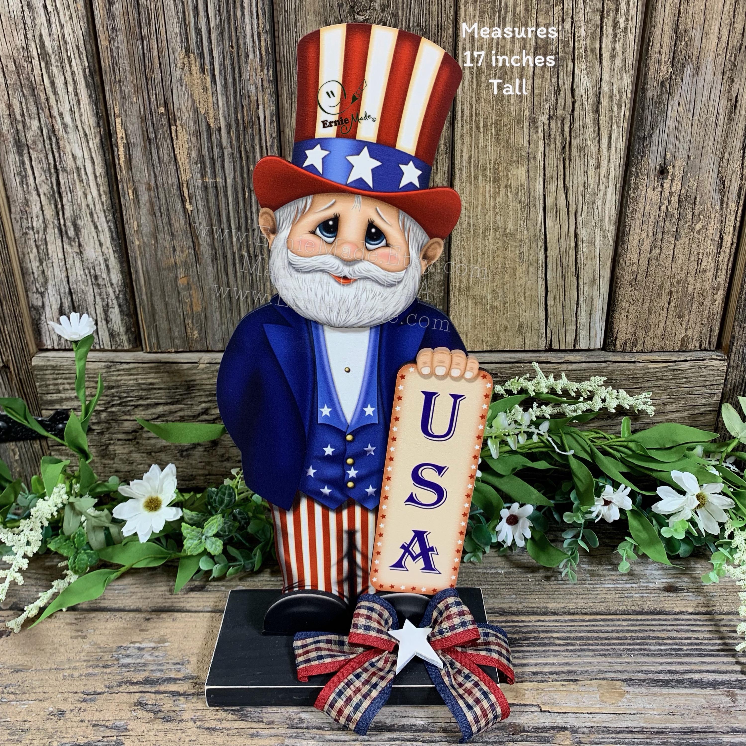 Wood Uncle Sam Decor - Etsy