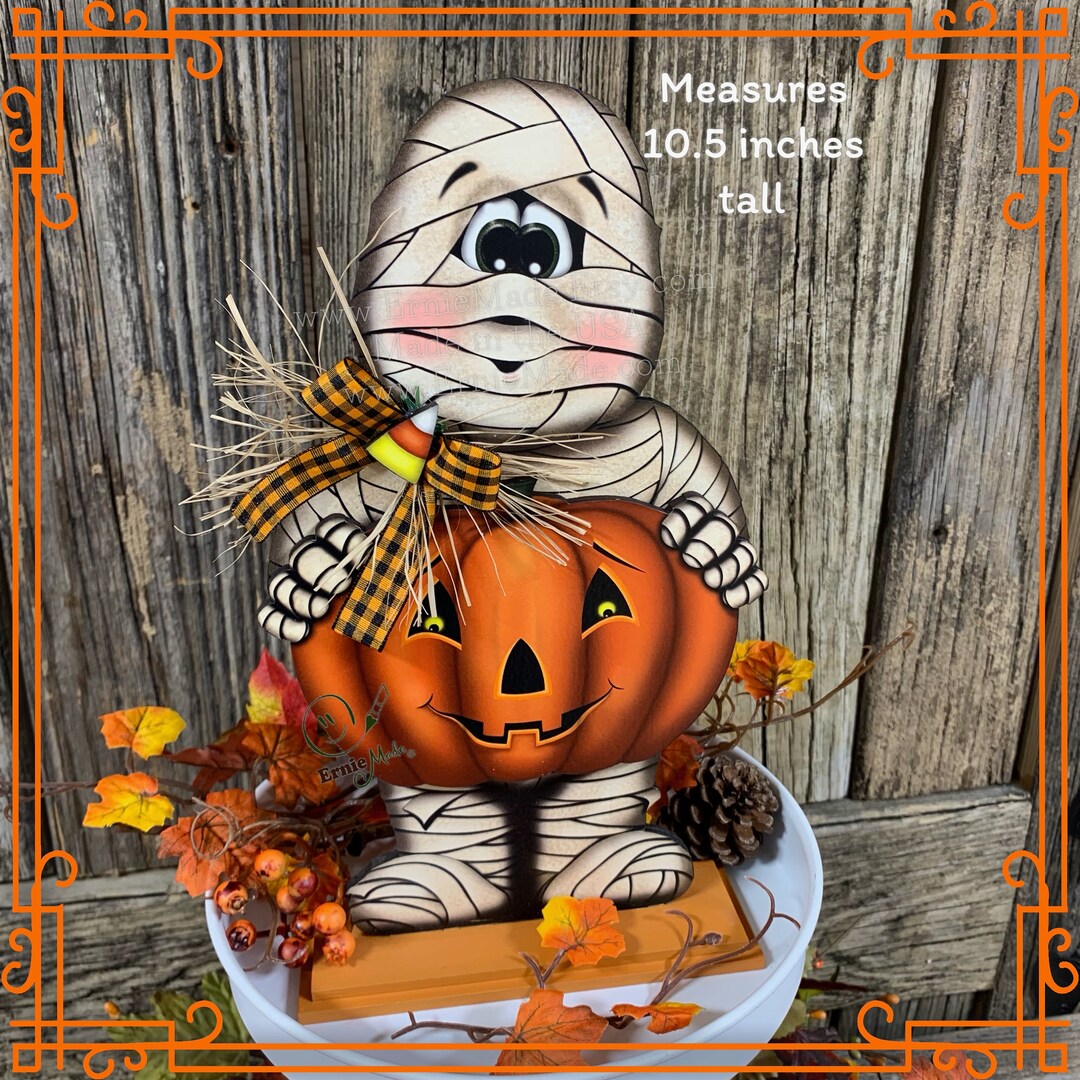 Halloween Decoration, Mummy, Jack-o-lantern, Pumpkin Tier Tray Decor ...