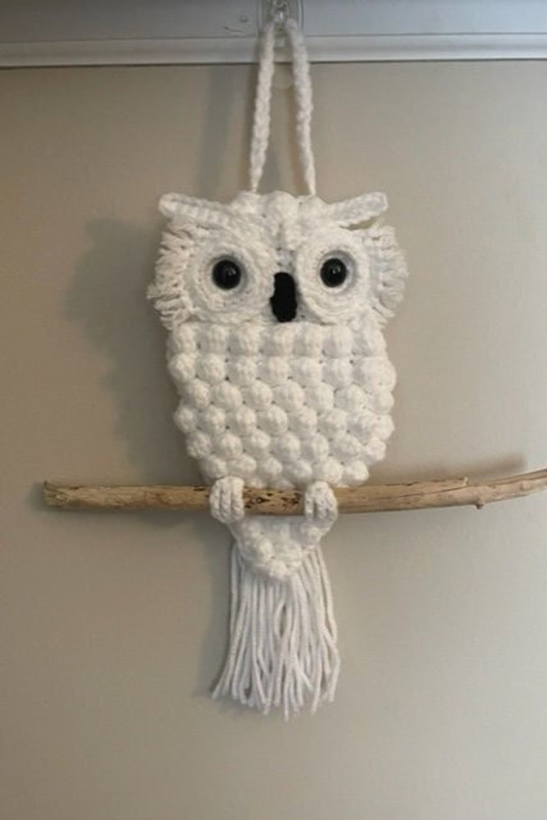 Crochet Owl Wall Hanging Etsy