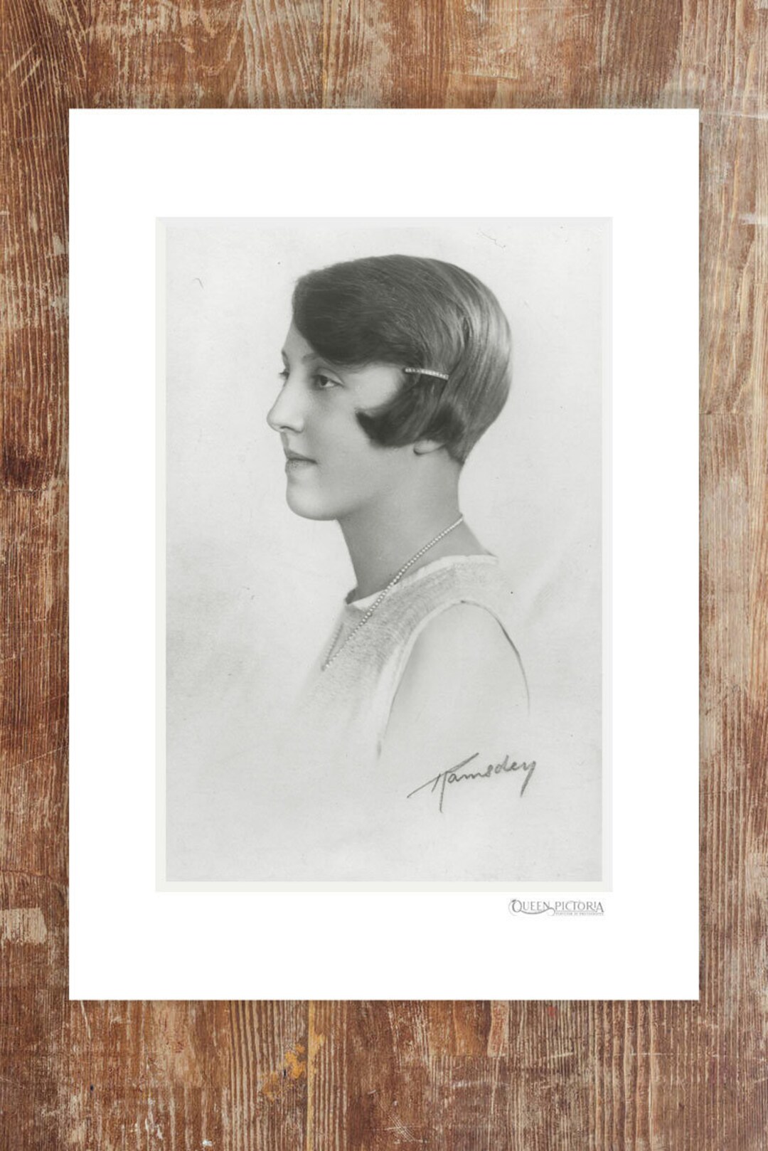 New Reproduction of a Vintage Photograph - Portrait of a Lady With ...