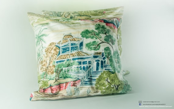 Pair Of Surawong Pillowcases Jim Thompson Pillow Etsy