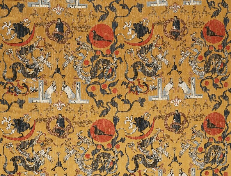 stitched appearance lends decorative texture and vibrant color to interiors, ABRA SHANGRI-LA Jim Thompson Fabric,Its textured