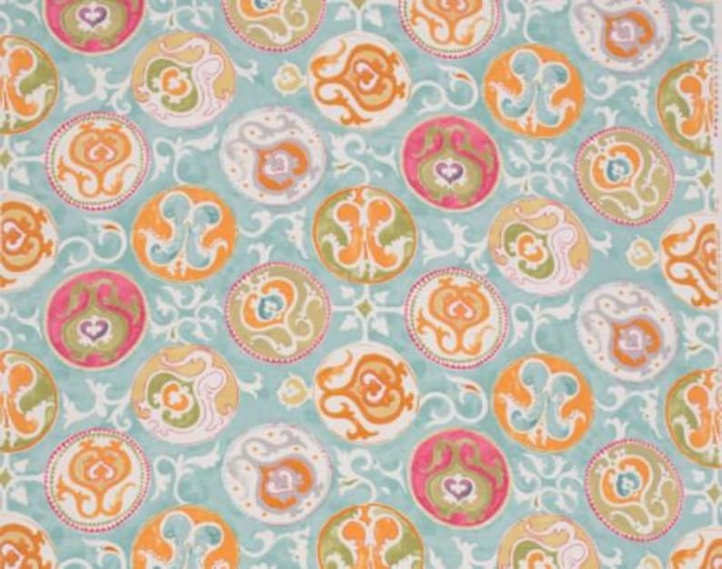 MYRA PRINTS Jim Thompson Fabric The loose painting and classically inspired motifs was inspired by such a fresco on a ceiling.