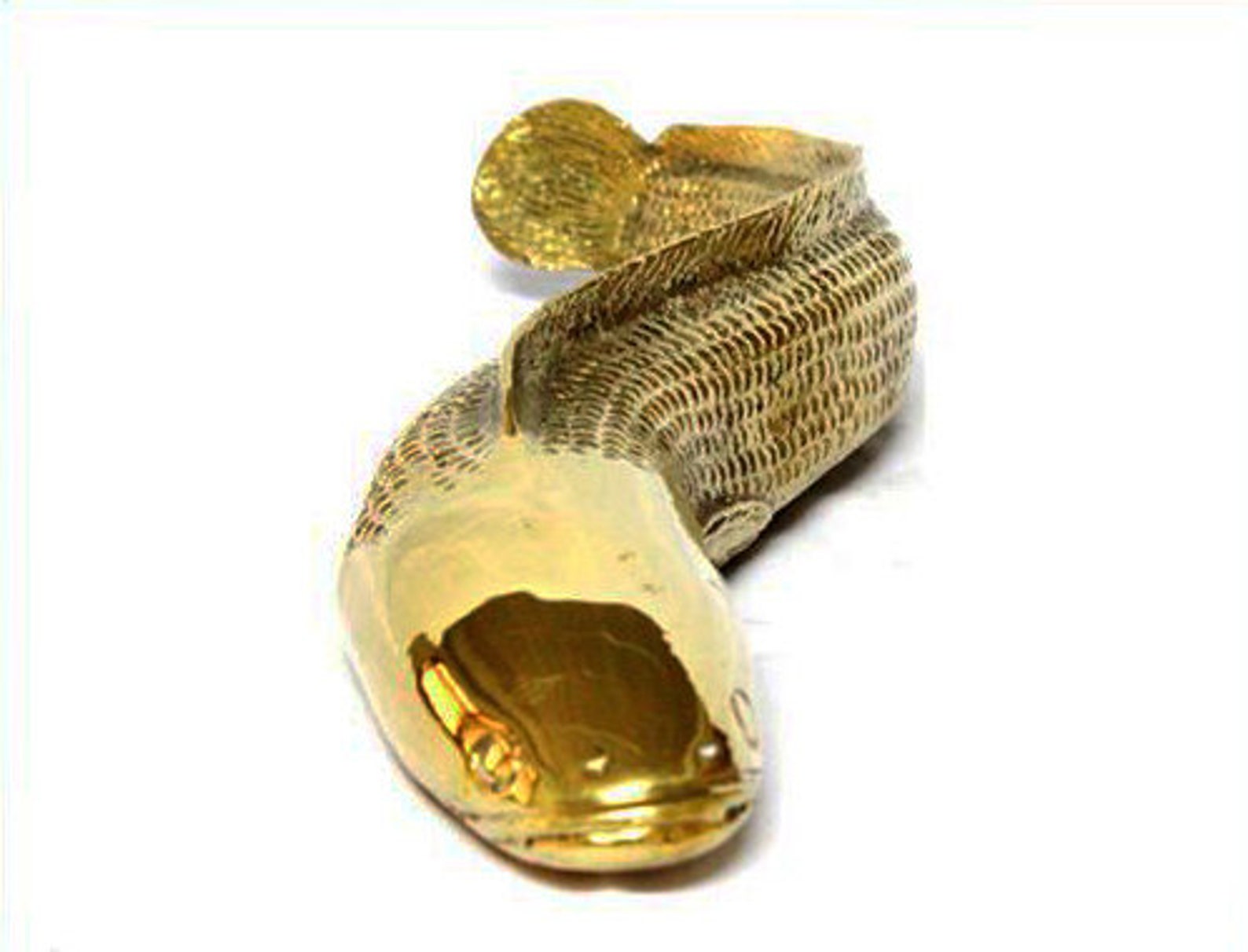 Bronze Striped snakehead fish sculpture Etsy