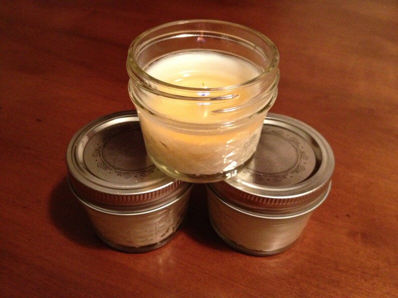 65 Mason Jar Mini 4oz Candles Custom Scent and Color Etsy