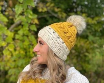 Herbst Jordyn Sammlung, Herbst Hut. Winter-Hut, Kastanienmütze, gold Hut, grüne Mütze, Mama und mich Hüte, Pelz hut, Wolf Pelz Hut, strukturierte Hut