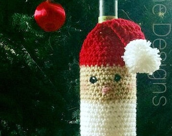 Schneemann Wein Abdeckung Schneemann Tasche, Santa Wein Flasche Abdeckung Abdeckung zu Weihnachten Wein Flasche Wein Tasche, Wein Häkeltasche,