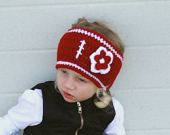 Football Ear Warmer, Sports Ear Warmer, Football Headband, Sports Headband, Football Headgear, Football Team Ear Warmer, child earwarmer