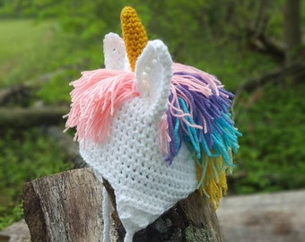 Adult Unicorn hat, unicorn photo prop, unicorn costume, newborn photo prop hat, horse hat, mowhawk hat, multicolor unicorn hat