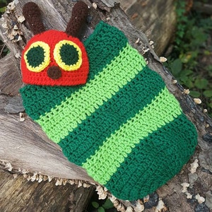 Hungry Catepillar Set, Hungry Catepillar Cocoon, Hungry Catepillar Hat, Hungry Catepillar Beanie, Baby Photo Prop, Photo Prop