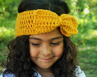 Large Bow Earwarmer, Ear Warmer with bow, Headband with bow, bow headband, large bow, Big bow, Kids headband, adult headband, ear warmer