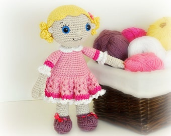 PATTERN - Emma doll (crochet, amigurumi) - in English