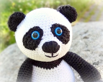 PATTERN - Panda (crochet, amigurumi) - in English