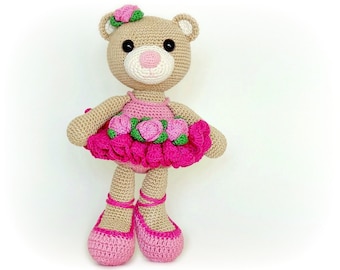 PATTERN - Bibi the Ballerina Bear (crochet, amigurumi) - in English