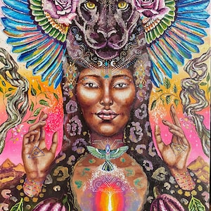 Cacao Goddess Tapestry Large