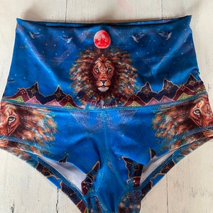Eco Wear Booty Shorts ~Lion Mountain Moon~ wearable art