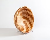 15" x 6" Segmented Curly Maple and Your Choice Bowl Swirling Pattern