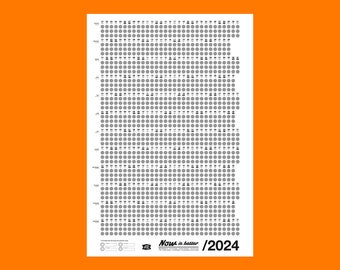 Wall Calendar 2023 - White - Now Is Better by Bob and Uncle