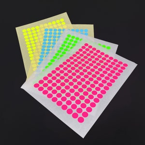 PAPER STICKY DOTS / For Now is Better Calendar / 4 sheets image 1