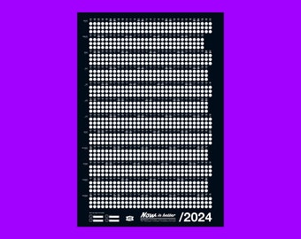 Wall Calendar 2023 - Black - Now Is Better by Bob and Uncle